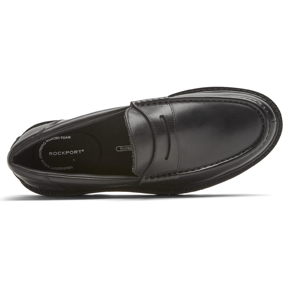 Rockport Singapore Mens Slip-On - Peirson Penny Keeper Black - KN1702695